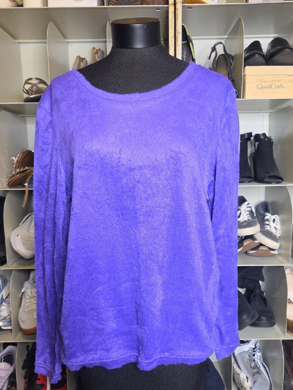 Just Love Plush Long-Sleeve Top - Violet